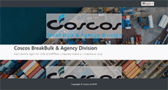 Desktop Screenshot of coscos.com